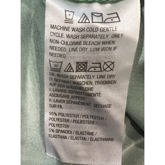 Linea by Louis Dell'Olio 3/4 Sleeve Hi-Low Hem Tunic Blue Green Small - Picture 5 of 5